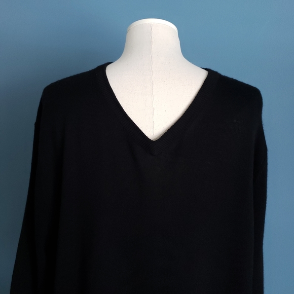 Calvin Klein Merino Wool V-Neck Sweater - Picture 2 of 6